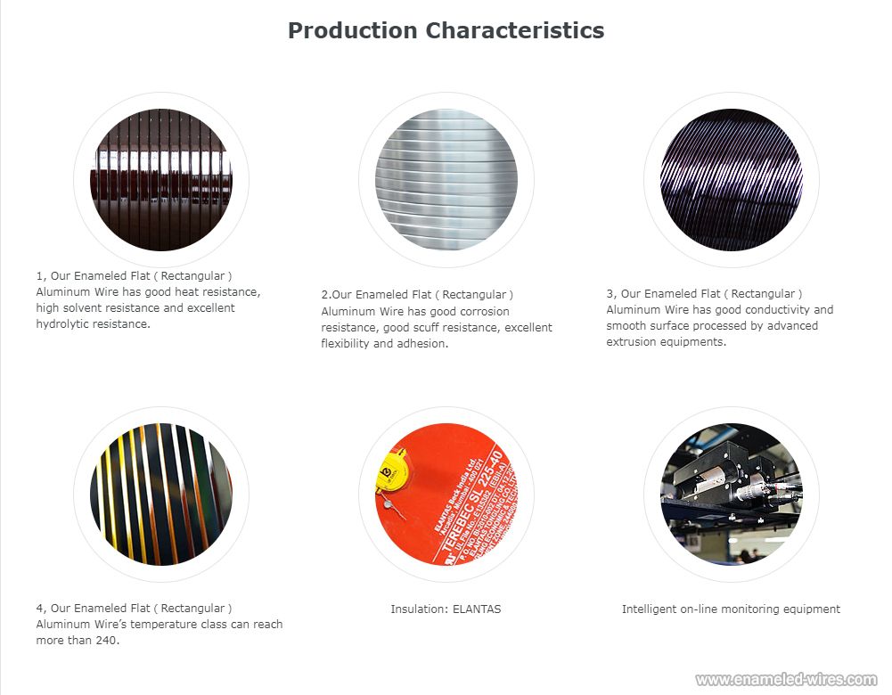 Enameled Flat Aluminum Wire Enameled Flat Aluminum Wire